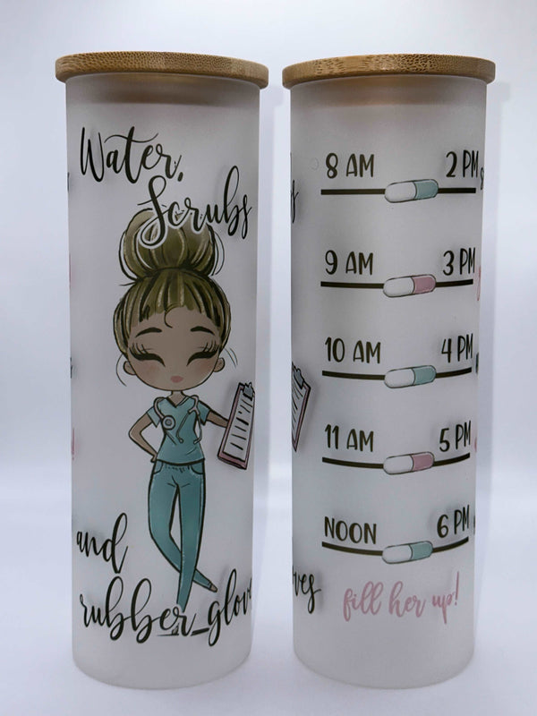 Nurse Water Tracker Tumbler