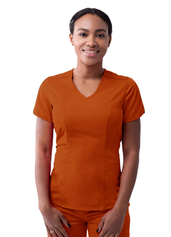 Adar Pro Modern V-Neck Scrub Top